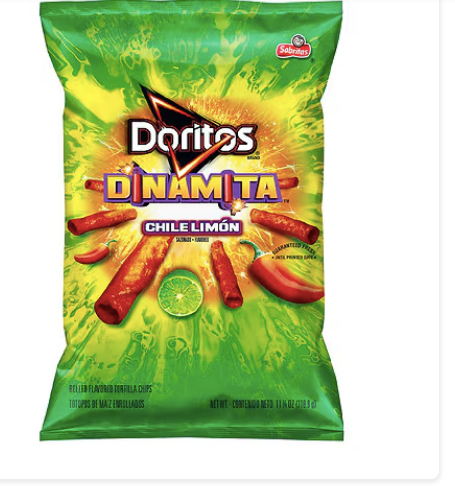 Tortillas enrolladas sabor chile limón Doritos Dinamita , 11,25 oz a23