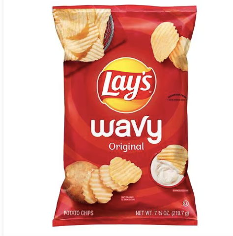 Patatas fritas onduladas originales de Lay's , 7,75 oz a23