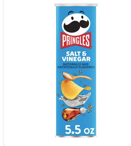 Patatas fritas Pringles con sal y vinagre , 5,5 oz a23