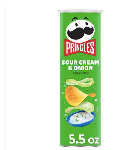 Patatas fritas Pringles con crema agria y cebolla , 5,5 oz a23