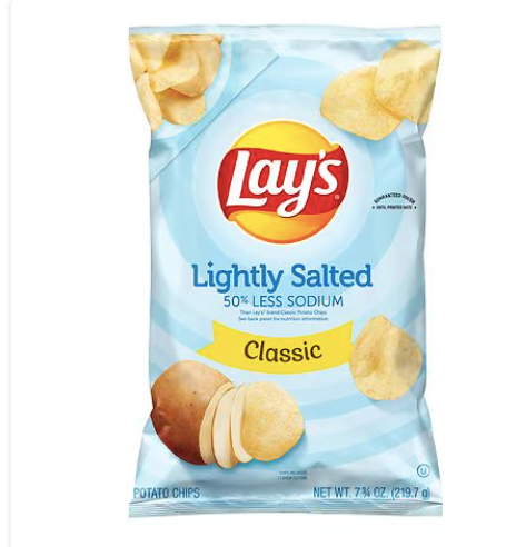 Patatas fritas Lay's ligeramente saladas , 7,75 oz a23