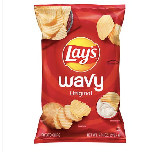 Patatas fritas onduladas originales de Lay's , 7,75 oz a23