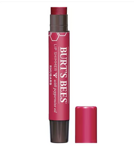 Burt's Bees Lip Shimmer, Natural Origin Lip Care, Rhubarb, 0.09 oz a23