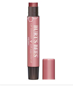 Burt's Bees Lip Shimmer, Natural Origin Lip Care, Peony, 0.09 oz a23
