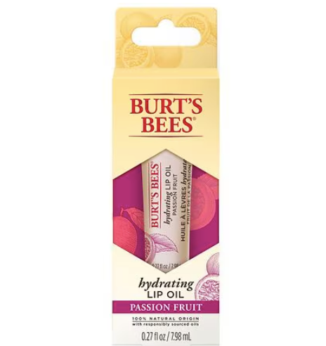 Burt's Bees Aceite labial hidratante 100% natural de la fruta de la pasión, 0,27 fl oz a23