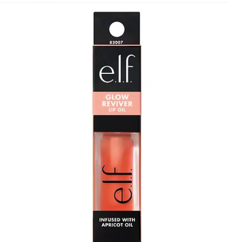 e.l.f. Glow Reviver Lip Oil, Coral Fixation, 0.25 fl oz a23