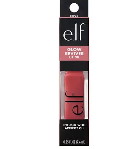 e.l.f. Aceite labial Glow Reviver, fijación de coral, 0,25 onzas líquidas a23