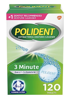 Polident Tabletas limpiadoras de prótesis dentales Q1
