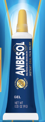 Anbesol Gel de alivio del dolor oral de máxima resistencia A23