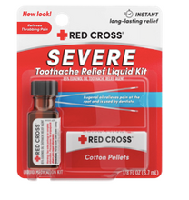 Cargar imagen en el visor de la galería, Red Cross Kit de Medicina para el Dolor de Muelas Alivio Instantáneo Del Dolor de Muelas, 1/8 (.125) fl oz

