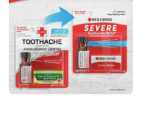 Cargar imagen en el visor de la galería, Red Cross Kit de Medicina para el Dolor de Muelas Alivio Instantáneo Del Dolor de Muelas, 1/8 (.125) fl oz
