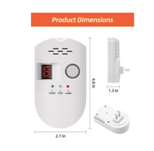 Cargar imagen en el visor de la galería, Fixdono Detector de Gas Natural de Alta Sensibilidad, Monitor de Gas Enchufable para Seguridad en el Hogar
