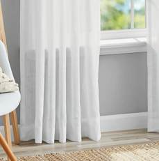 Mainstays Panel de Cortina Individual con Bolsillo para Barra Transparente