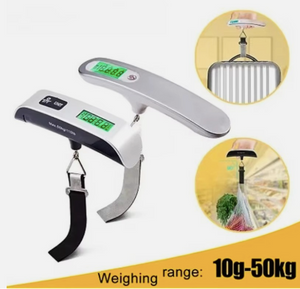 Báscula electrónica portátil para equipaje colgante, digital, LCD, para viajes, 50 kg/10 g