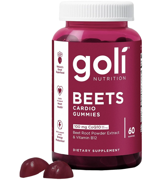 Goli Nutrition Gomitas de Vitaminas Cardioveganas de Remolacha 60 Unidades