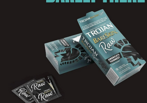 TROJAN BareSkin Condones Finos Crudos, Condones Finos Lubricados, Paquete de 24 Unidades
