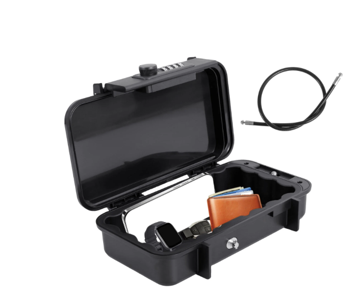FUYGRCJ Caja de Seguridad Combinada, Caja de Seguridad Portátil,