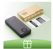 Cargar imagen en el visor de la galería, GreenOE Cargador Portátil 20000mAh, Banco de Energía de Carga Rápida de 22,5 W, Batería de Repuesto para Teléfono Celular con 5 Salidas y 2 Entradas para iPhone 16/15 Plus/15 Pro Max, Samsung Galaxy y Más, Negro Perla
