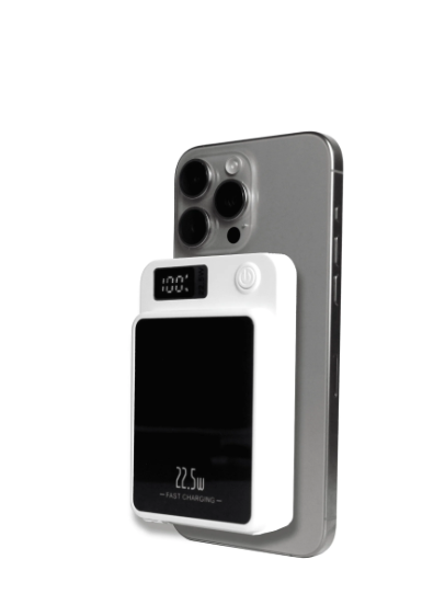 Banco de Energía de Cargador Portátil de 10000 Mah con Cable Incorporado Usb-C y Artículos Esenciales de Viaje