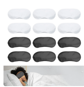 Tisoloow 12 Pzas Máscara para los Ojos Máscara para Dormir Máscara para Dormir Cubierta para los Ojos