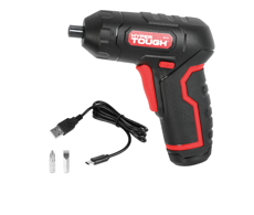 Hyper Tough 4-Volt Destornillador Max con Agarre en Ángulo de Iones de Litio y Cargador