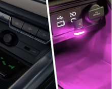 Cargar imagen en el visor de la galería, Deemars - 2 luces LED USB para interior de coche, luces nocturnas para el coche
