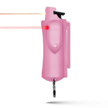 Cargar imagen en el visor de la galería, Guard Dog Security Pepper Spray con mira láser, 16 ft de alcance, 0.5 oz, Negro, Llavero
