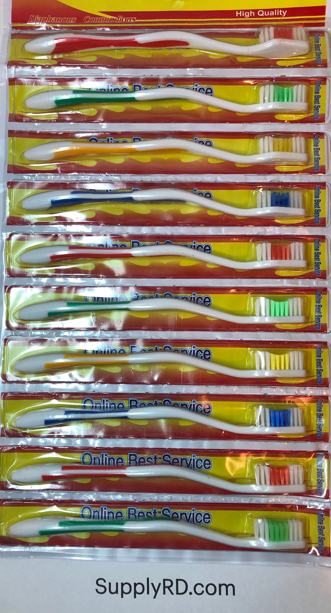 Paquete de 10 cepillos de dientes