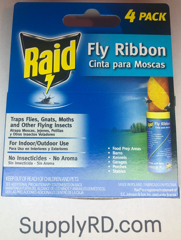 Cinta de mosca Atrapa y mata insectos voladores (4 unidades)