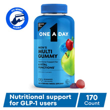 Cargar imagen en el visor de la galería, Una al día Multivitamínicos para hombres Gominolas con vitaminas del grupo B
