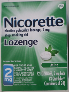 Nicorette- Pastillas de nicotina con sabor a menta