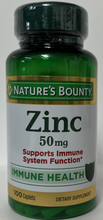 Cargar imagen en el visor de la galería, Zinc apoyo inmunológico antioxidante 50 mg
