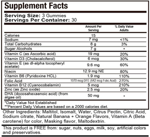 Vitaminas prenatales y posnatales para mujeres embarazadas y lactantes