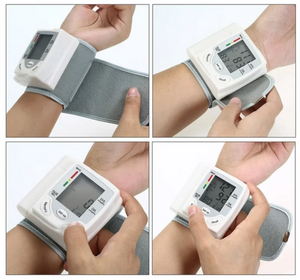 Monitor de presión arterial de muñeca digital ajustable automático