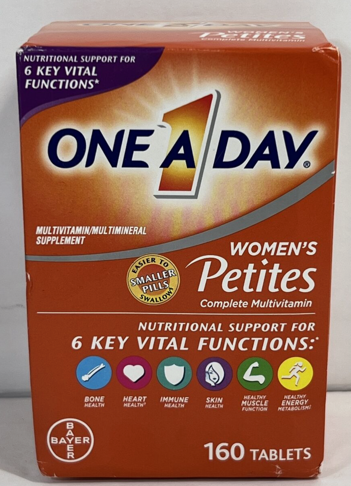 Multi-vitamina para mujeres One-A-Day Petites, 160 tabletas Exp. 2026