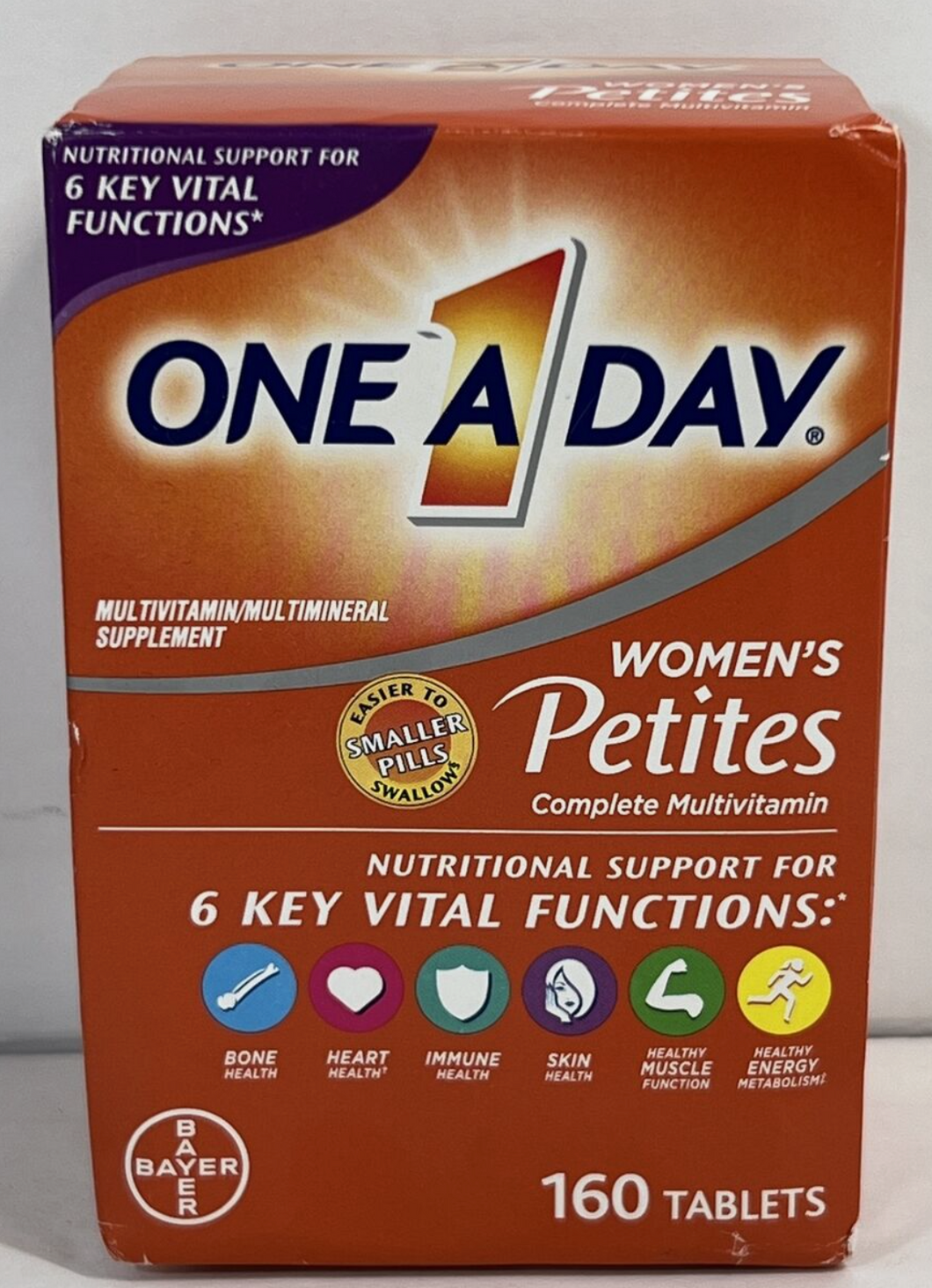Multi-vitamina para mujeres One-A-Day Petites, 160 Tabletas
