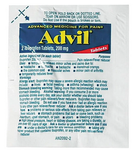 Advil Alivio del dolor y de fiebre (1 paquete de 2 cápsulas)