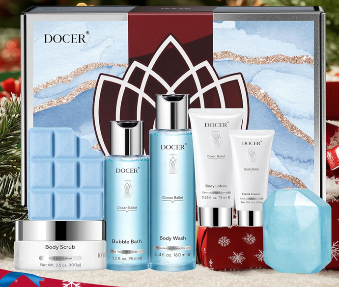 Set de regalo de spa oceánico para mujeres, 7 piezas