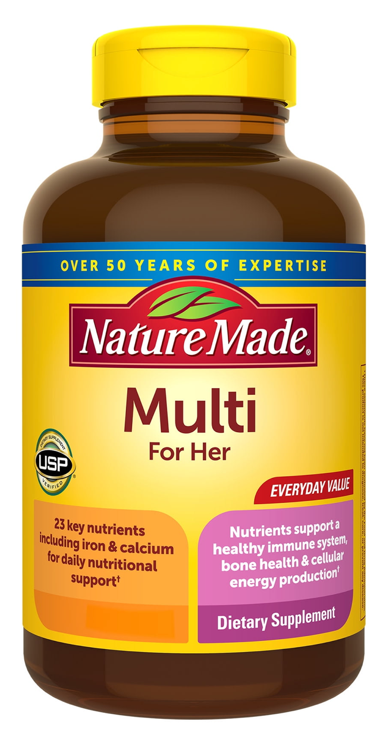 Tabletas de multivitaminas para mujer
