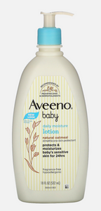 Loción hidratante diaria 24 horas para bebé de Aveeno