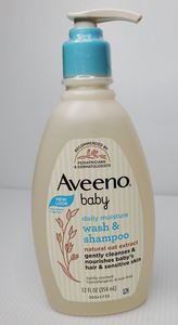 Aveeno Baby Wash & Champú para cabello y cuerpo, fresco