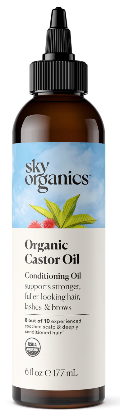 Aceite de ricino orgánico (6oz), 100%