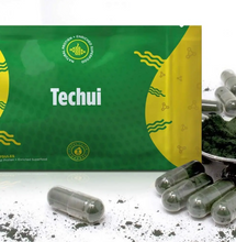 Cargar imagen en el visor de la galería, Suplemento proteico Techui Superfood 90 cápsulas con 100 % de espirulina
