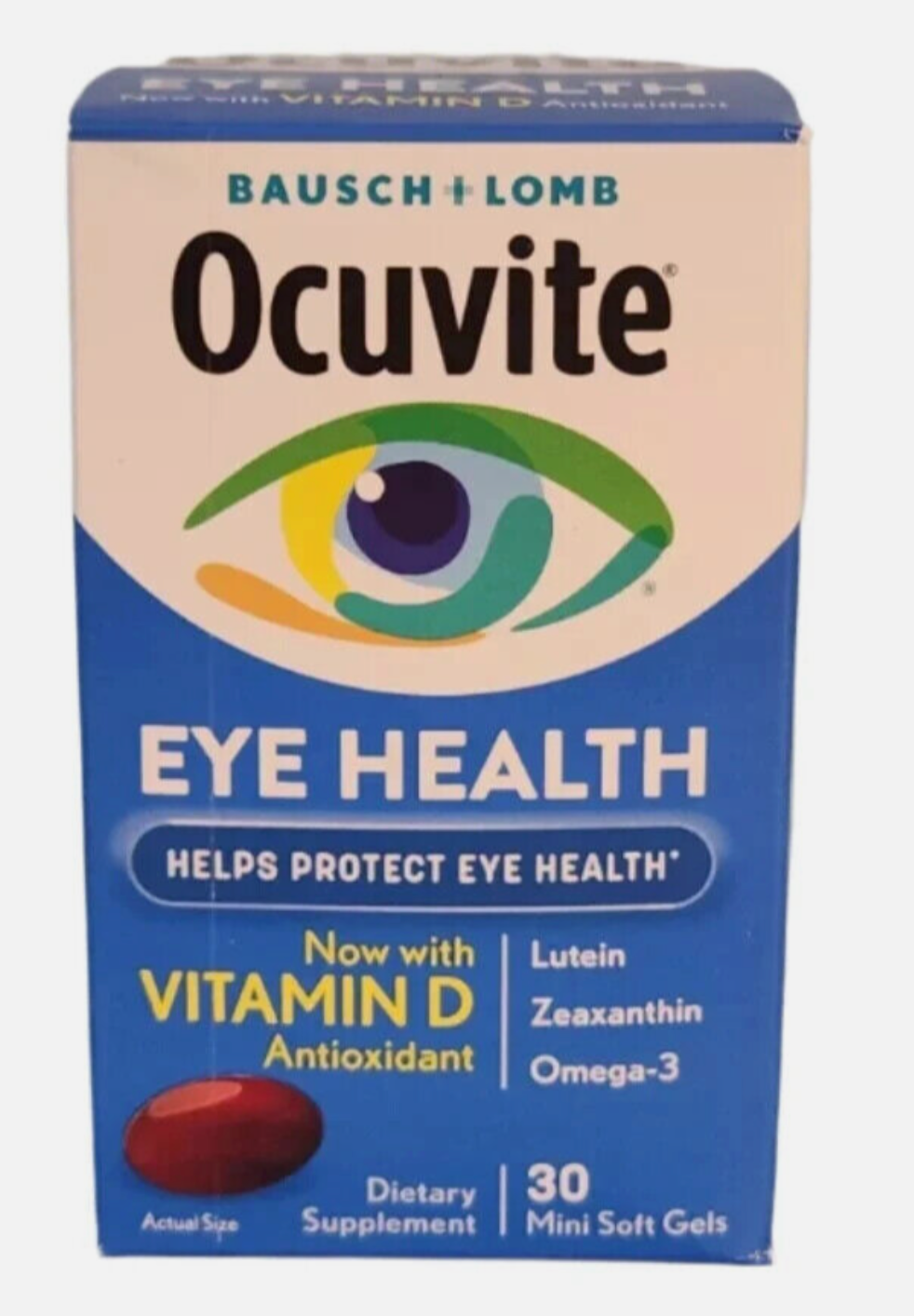Adultos 50+ Suplemento de vitaminas con luteína y omega-3,