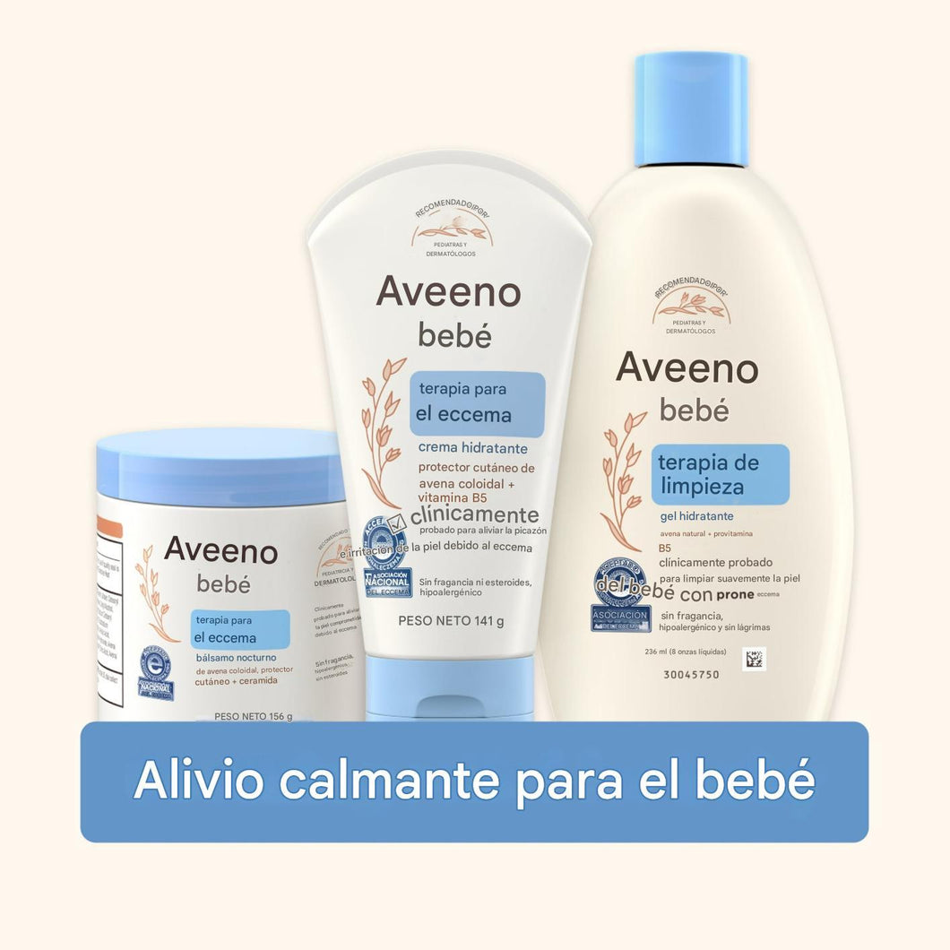 Kit Aveeno para el cuidado del eczema del bebé (3 unidades)
