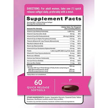 Cargar imagen en el visor de la galería, Vitaminas prenatales con DHA y ácido fólico | 60 Softgels
