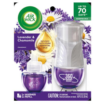 Cargar imagen en el visor de la galería, Air Wick Calentador de Aceite Perfumado Enchufable Ambientador Kit de Inicio, Lavanda y Manzanilla, 2 Piezas
