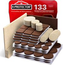 Cargar imagen en el visor de la galería, Protectores de Suelo Premium de Fieltro para Patas de Sillas para Suelos de Madera
