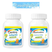 Cargar imagen en el visor de la galería, Suplemento multivitamínico Centrum Kids masticable fruta, 80 unidades
