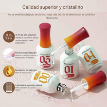 Cargar imagen en el visor de la galería, Modelones Juego de Polvo de Inmersión Líquido 4+4 Piezas, Juego de Sistema de Polvo de Inmersión con Capa Base/Capa Superior/Activador
